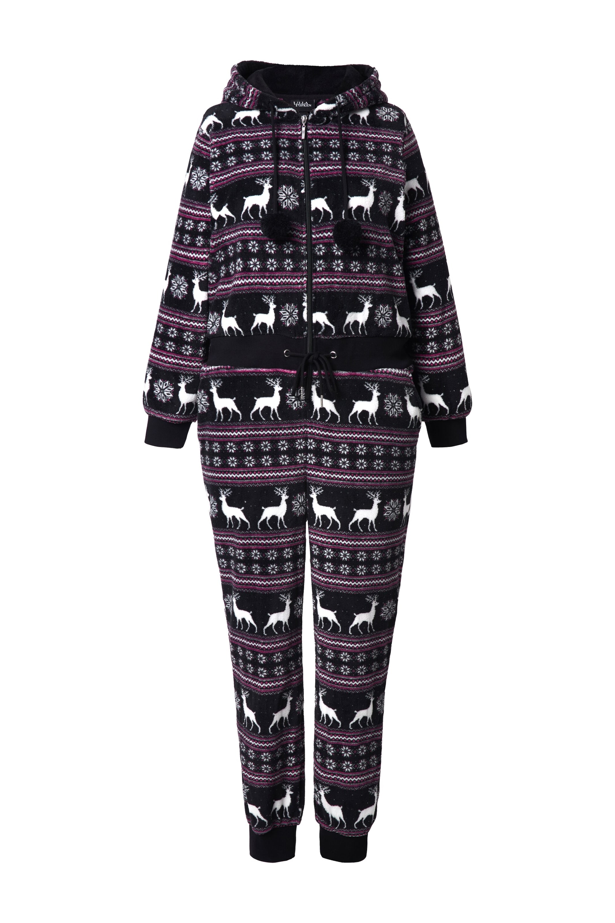 Ulla Popken Jumpsuit in Schwarz: Vorderseite