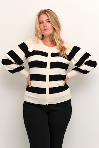 KAFFE CURVE Cardigan 'Malan' i beige: forside