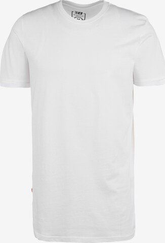 T-Shirt 'Frankfurt Kickt Alles' OUTFITTER en blanc : devant