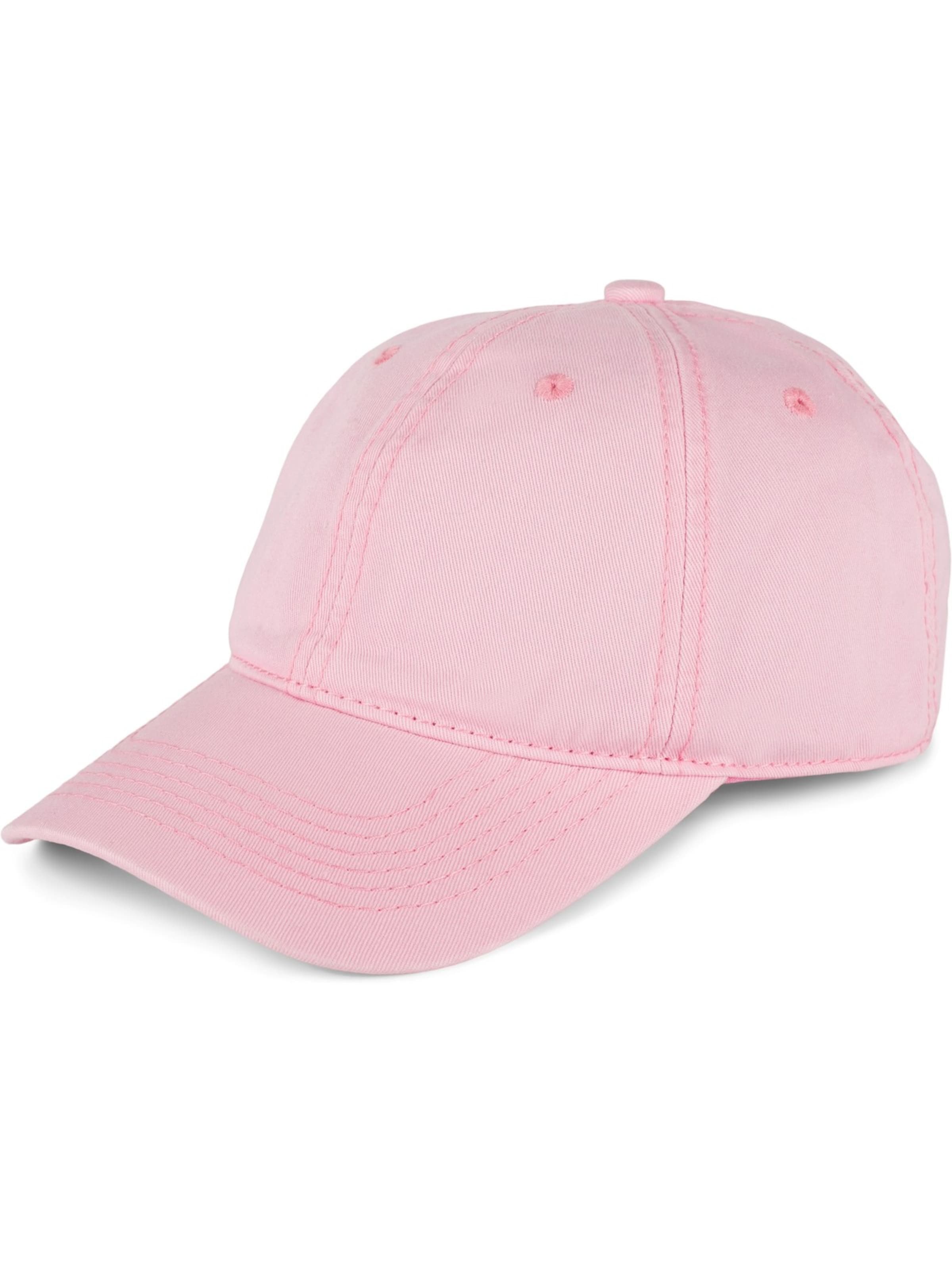 styleBREAKER Cap 'Vintage Cap in washed Optik'‌‌‌‌‌‌‌‌‌ in Pink: Vorderseite