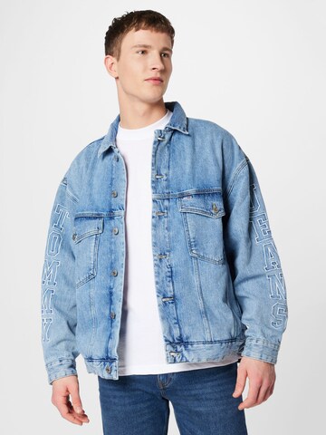 Tommy Jeans Between-Season Jacket 'Aiden' in Blue: front