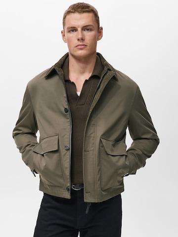 Veste mi-saison 'MAC' MANGO MAN en vert : devant