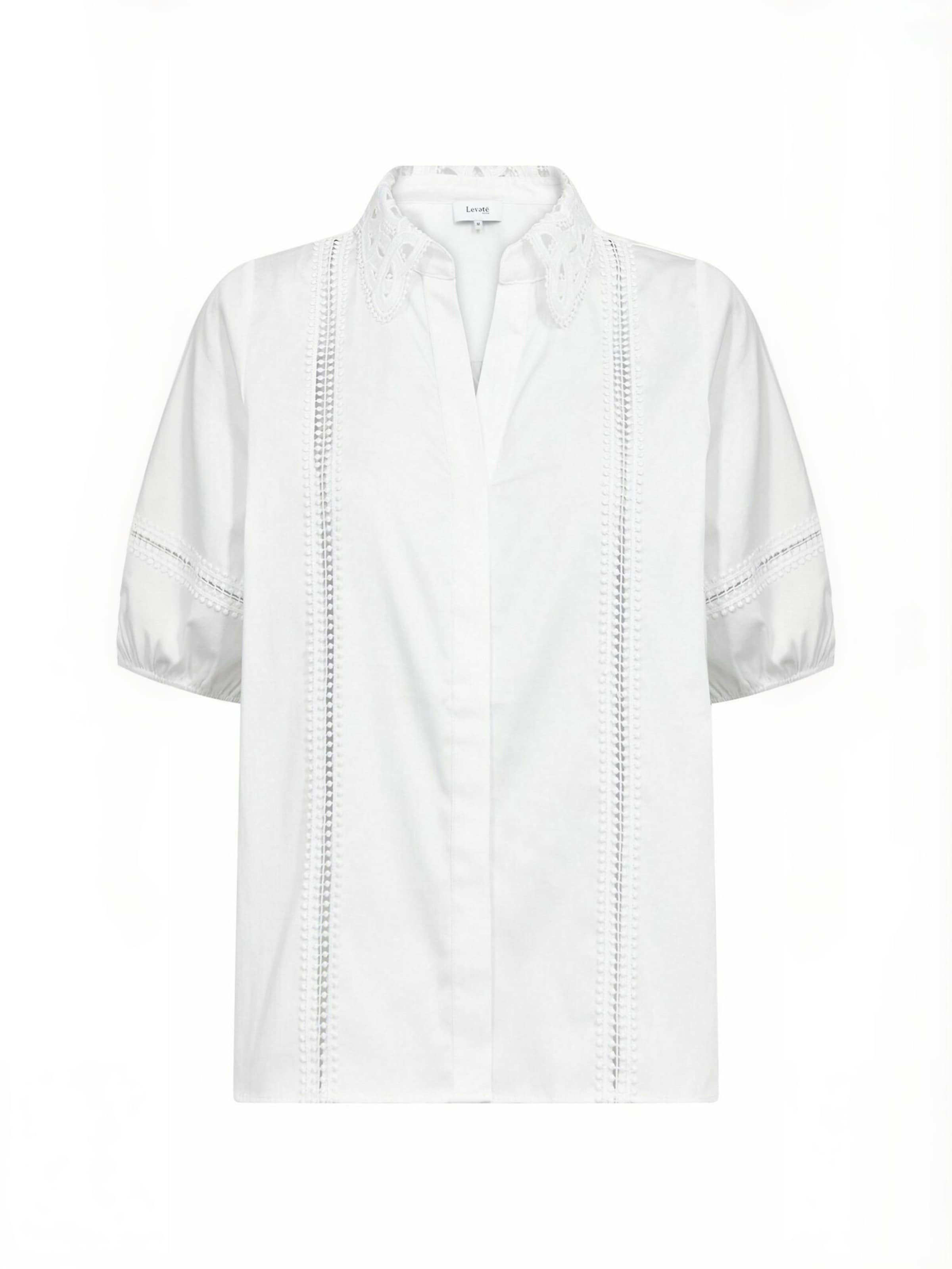 Levete Room Shirt ' LR-ISLA ' in Weiß: Vorderseite