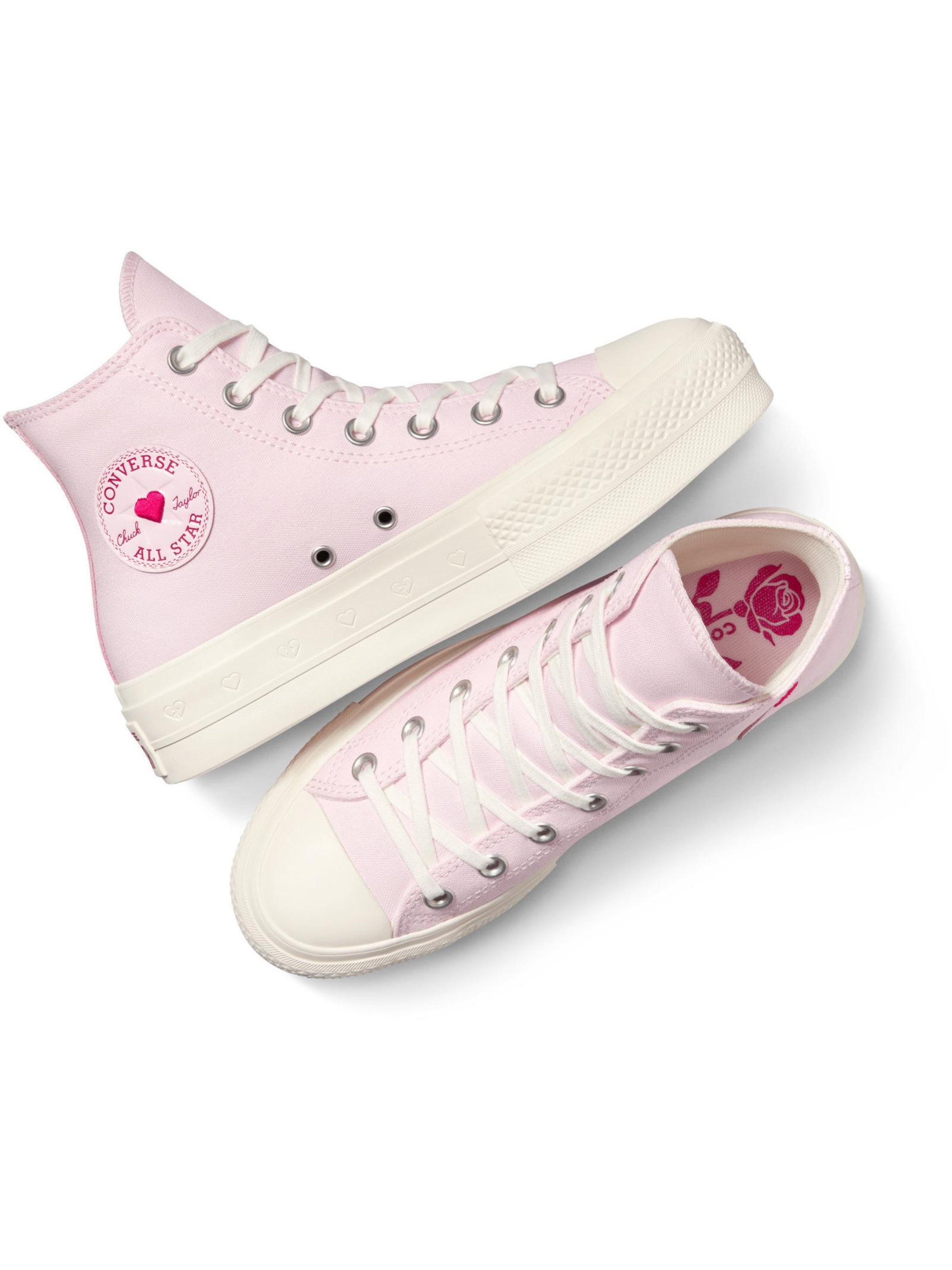 CONVERSE - Zapatillas deportivas altas 'Chuck Taylor As Lift' en rosa