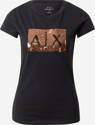 T-shirt ARMANI EXCHANGE en noir : devant