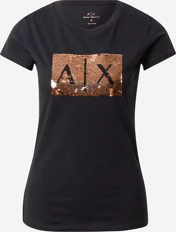 T-shirt ARMANI EXCHANGE en noir : devant