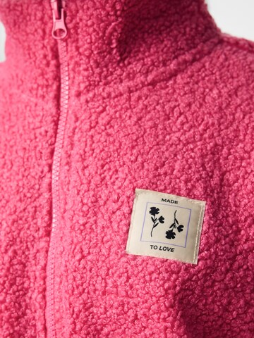 Veste en polaire 'PCKATTY' PIECES en rose