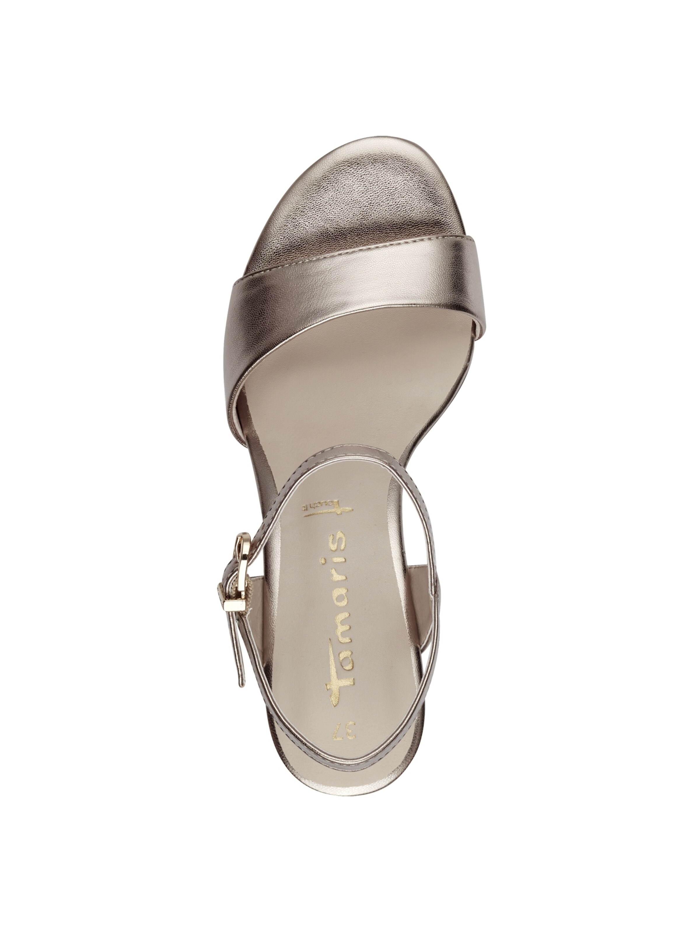 Sandalo con cinturino di Tamaris in oro