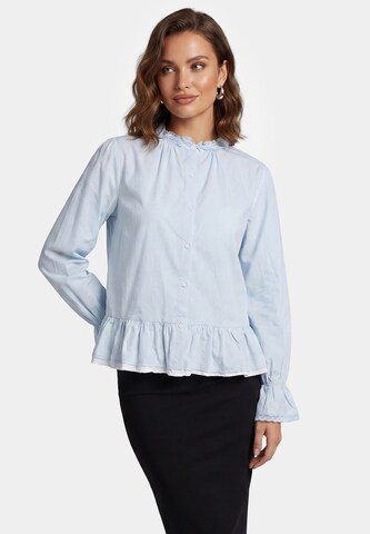 faina - Blusa en azul: frente