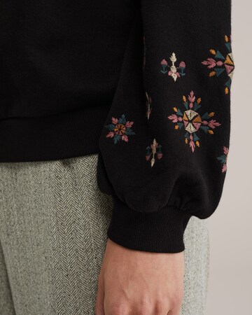 WE Fashion Strickjacke in Schwarz