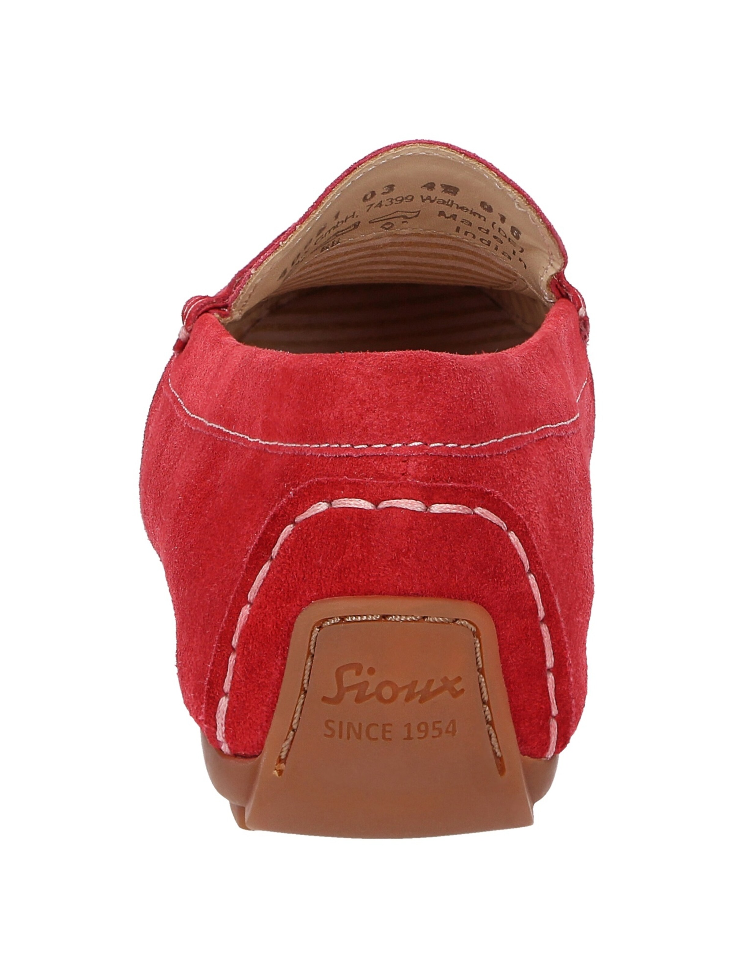 SIOUX Mocassins 'Carmona-700' in Rood