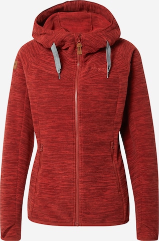 Bergans Athletic Fleece Jacket 'Hareid' in Red: front