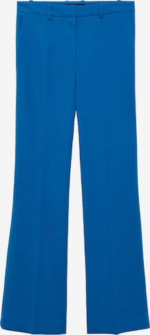 MANGO Trousers with creases 'IGUANA' in Blue: front