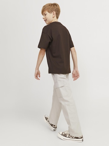 Jack & Jones Junior Szeroka nogawka Spodnie 'JPSTKane JJBarkley' w kolorze beżowy