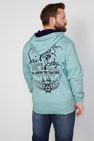 Boston Park Zip-Up Hoodie in Blue: front