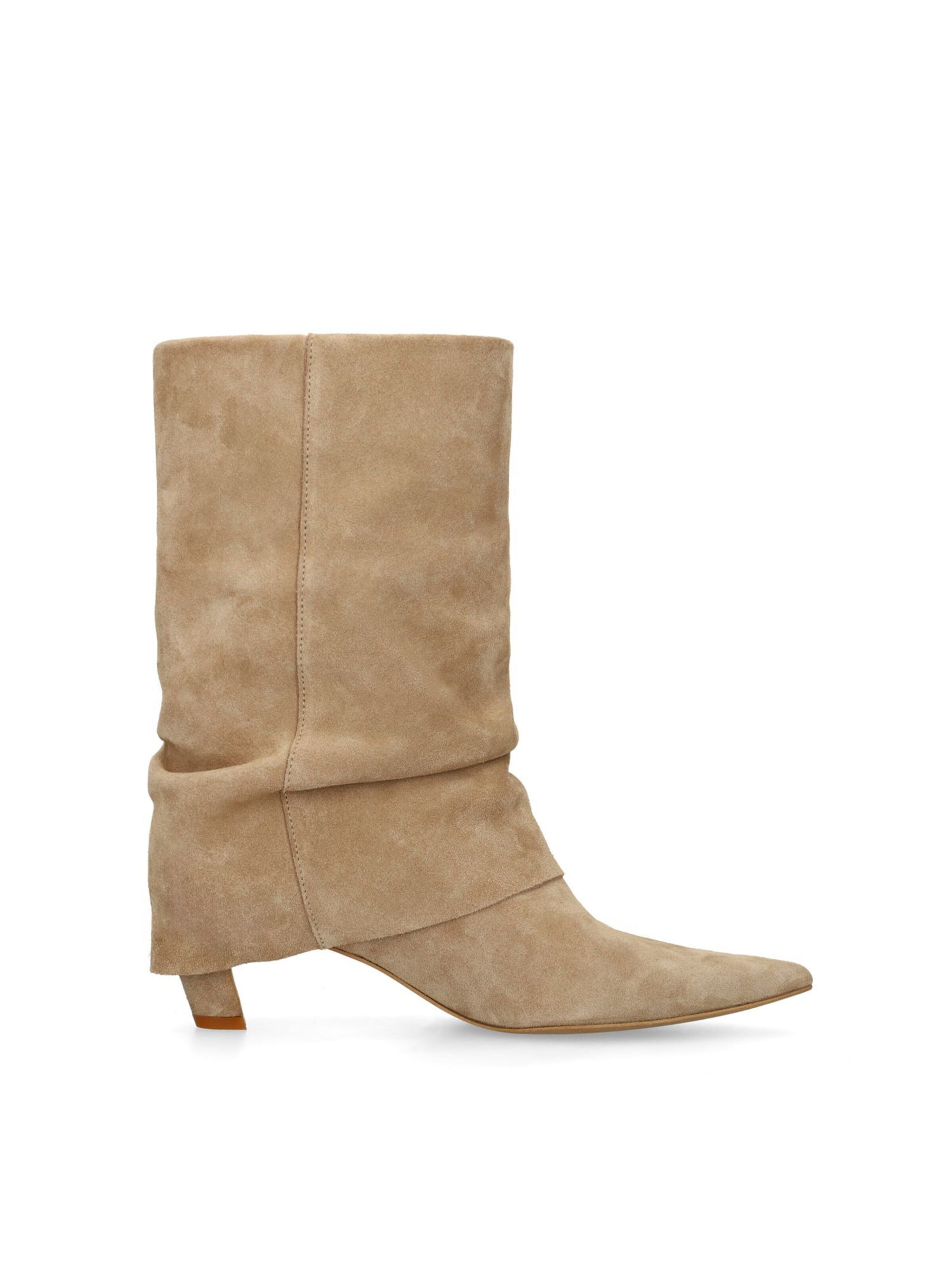MANFIELD Enkellaarsjes in Beige