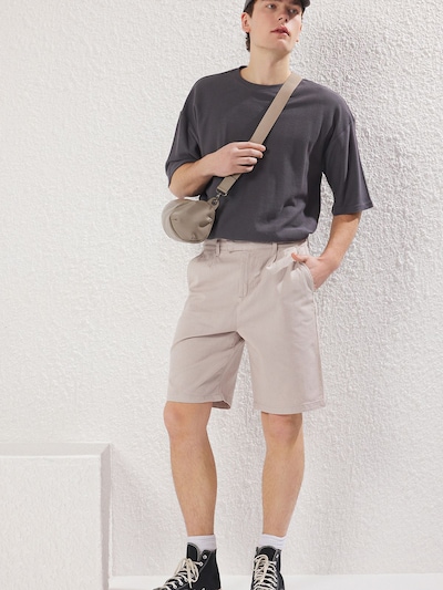 Pantaloni Trendyol pe gri piatră, Vizualizare produs