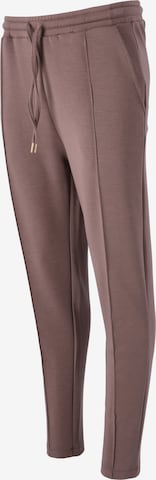 Athlecia Skinny Workout Pants 'Jacey' in Brown