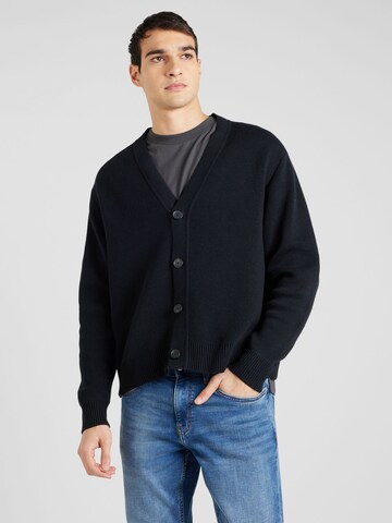 JACK & JONES Strickjacke 'RINO' in Schwarz: predná strana