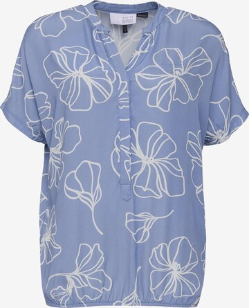 mazine Blouse ' Benoni Printed ' in Blue: front