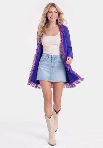IZIA Gebreid vest in Blauw
