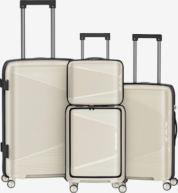 4FLY Kofferset 'Linea Lux' in Beige: Vorderseite