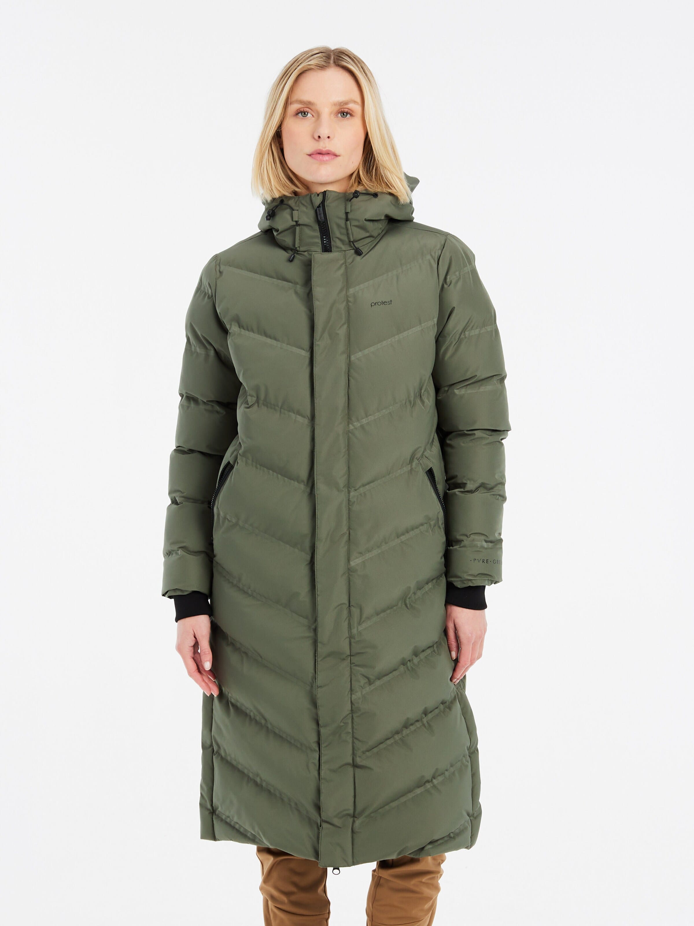 PROTEST Winterjacke 'PRTBANKSOS'‌‌‌‌‌‌‌‌ in Grün: Vorderseite
