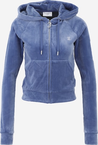 Juicy Couture Tall Sweatvest 'MADISON' in Blauw: voorkant