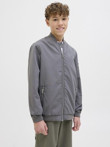 Jack & Jones Junior Between-season jacket 'JJERush' in Grey: front