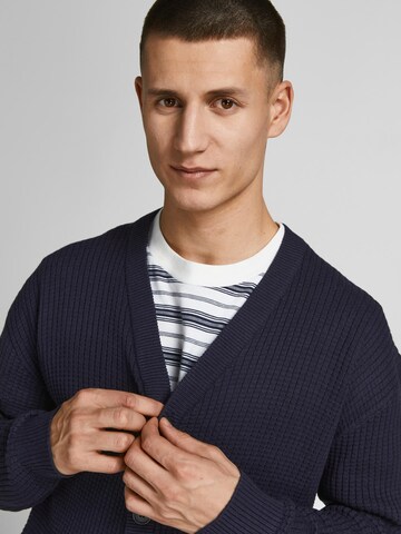 JACK & JONES Strickjacke 'Ondra' in Blau