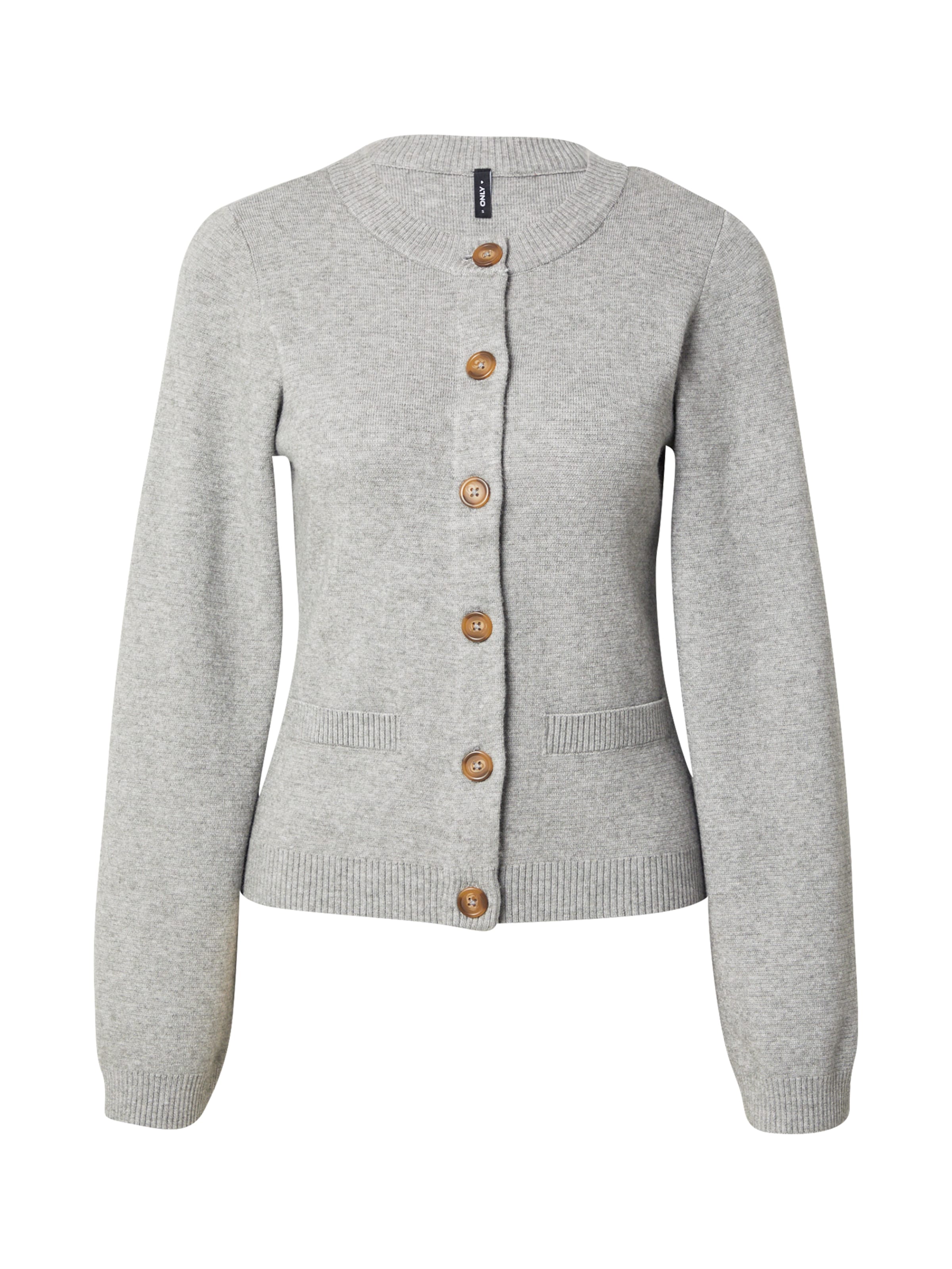 ONLYKardigan 'ONLIBI ELLA' - siva boja: prednji dio