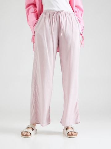 ABOUT YOU Regular Trousers 'Hege' in Pink: front
