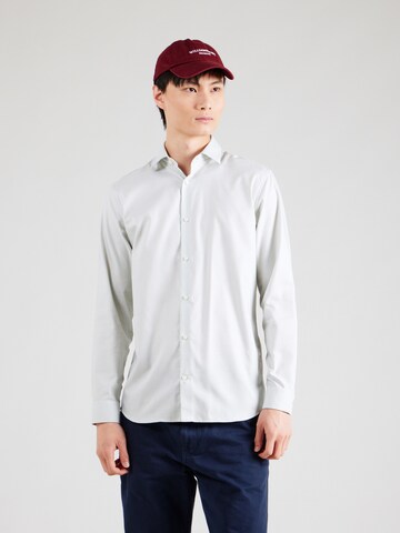 JACK & JONES Slim fit Πουκάμισο 'JPRBLAPARKER' σε πράσινο: μπροστά