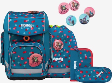 ergobag Backpack 'Schulranzen-Set cubo Set' in Green: front