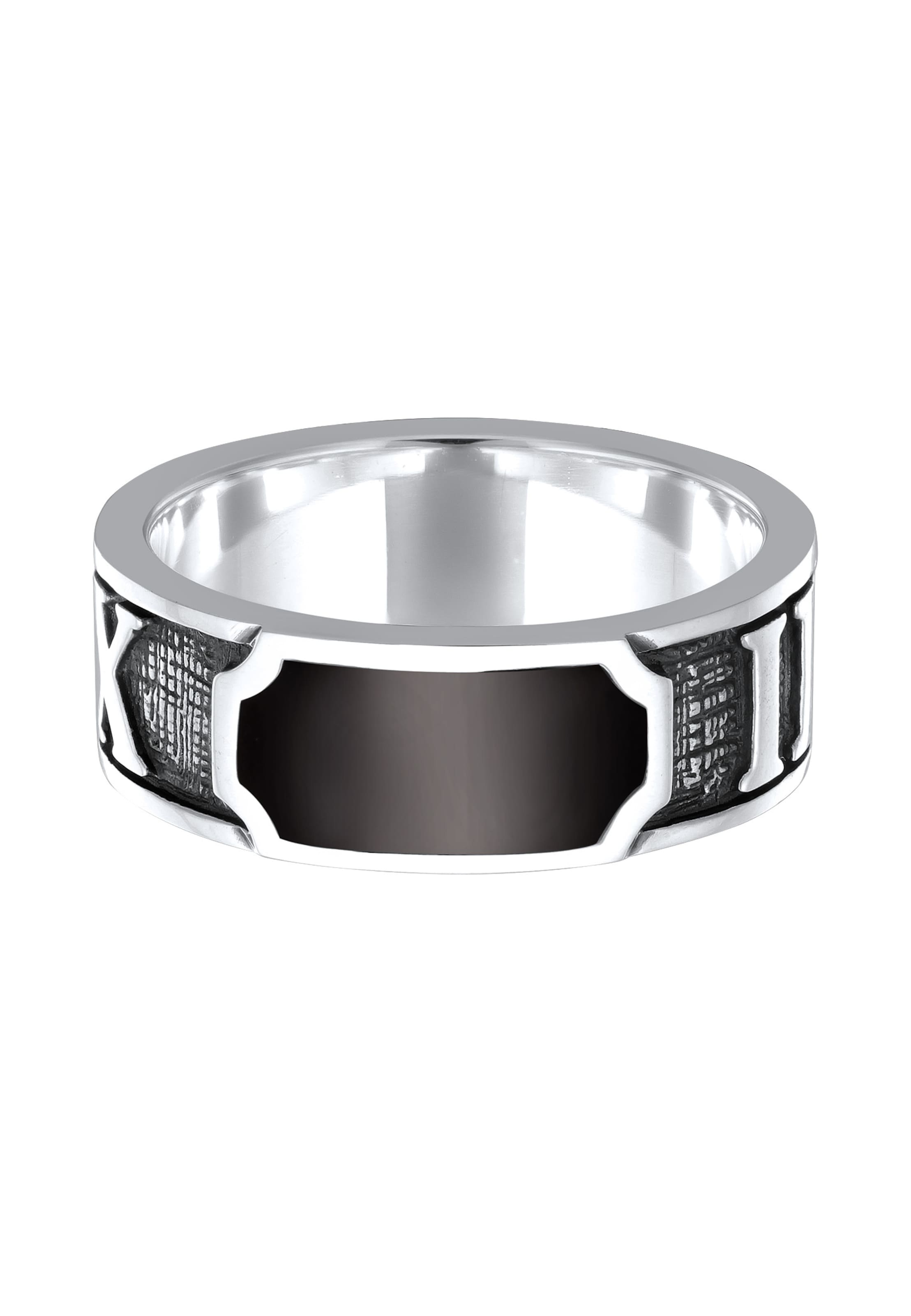 KUZZOI Ring 'Zahlen' in Silver: front