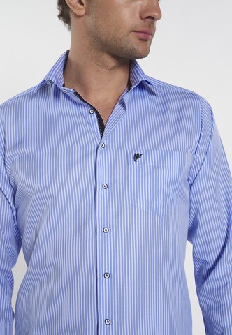 DENIM CULTURE Regular fit Button Up Shirt 'Alexander' in Blue