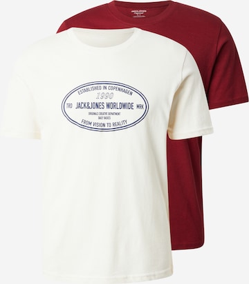 T-Shirt 'JORYORK' JACK & JONES en rouge : devant