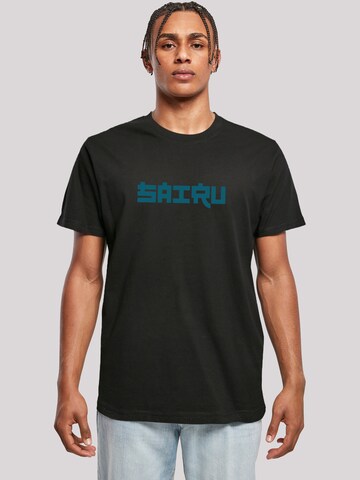 F4NT4STIC Shirt 'Koi Fish Japan Streetstyle' in Zwart: voorkant