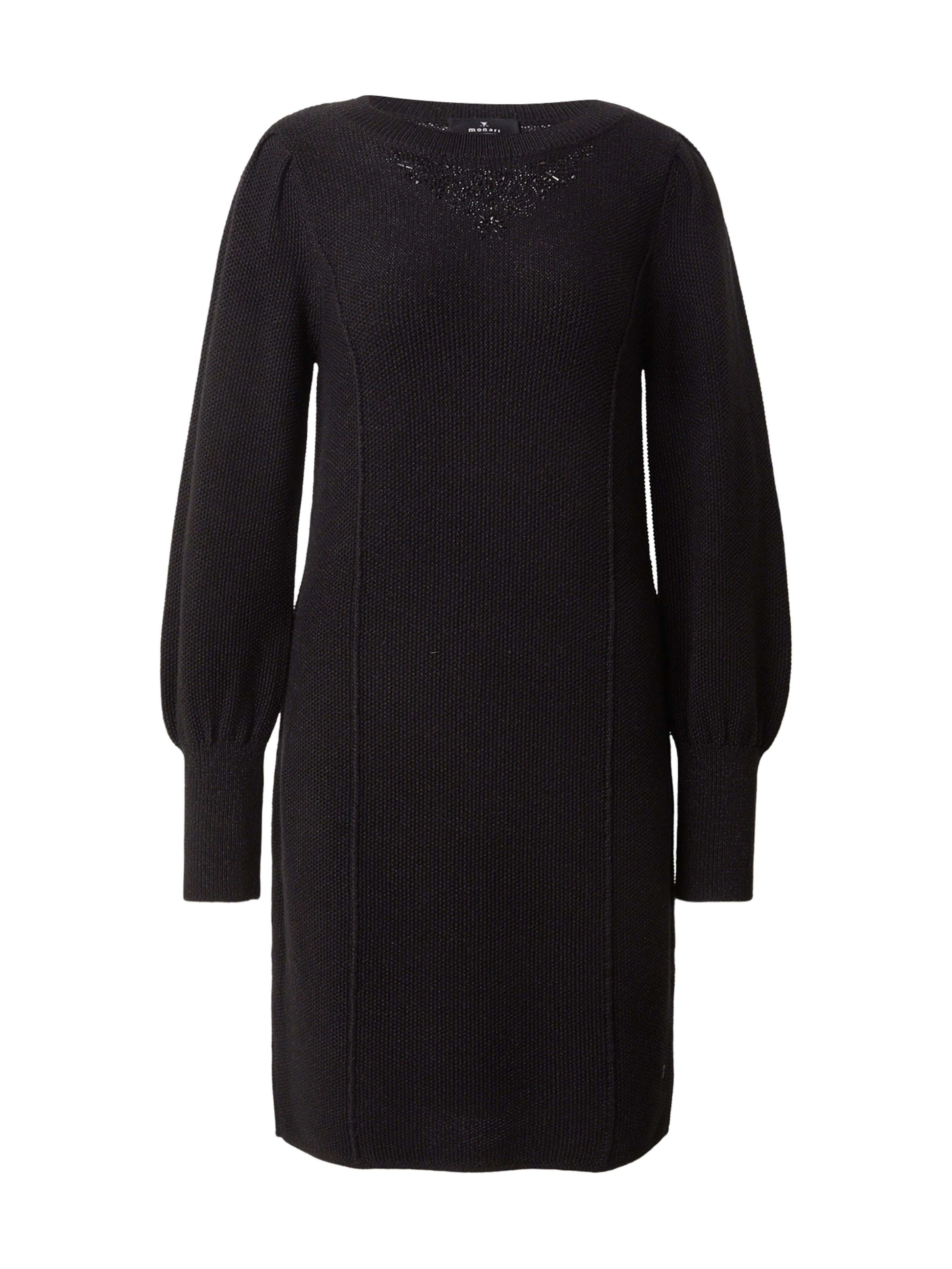 monari Knitted dress in Black: front