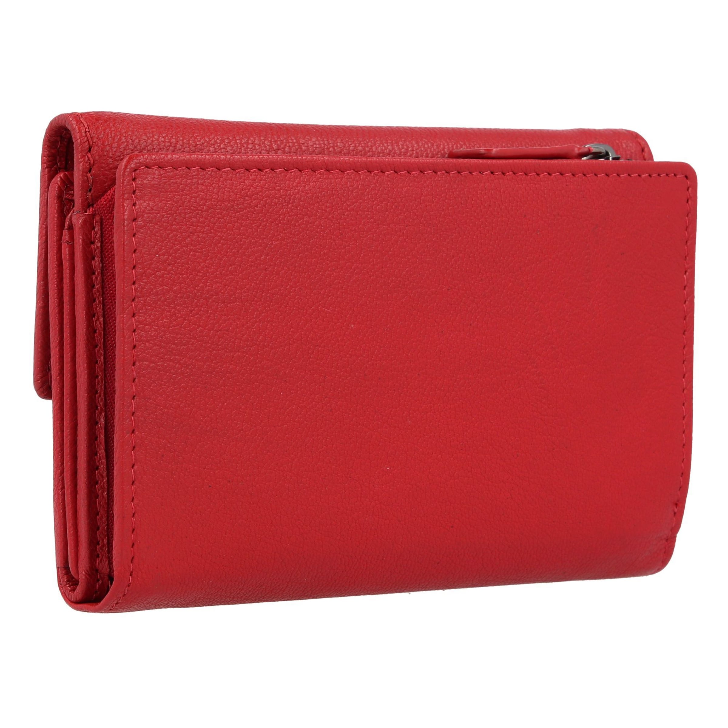 Braun Büffel Wallet 'Anna' in Red