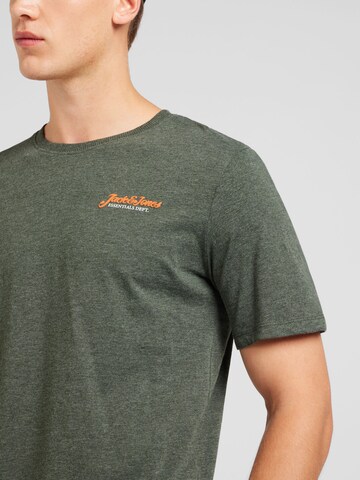 JACK & JONES T-Shirt 'JJERIK' in Grün
