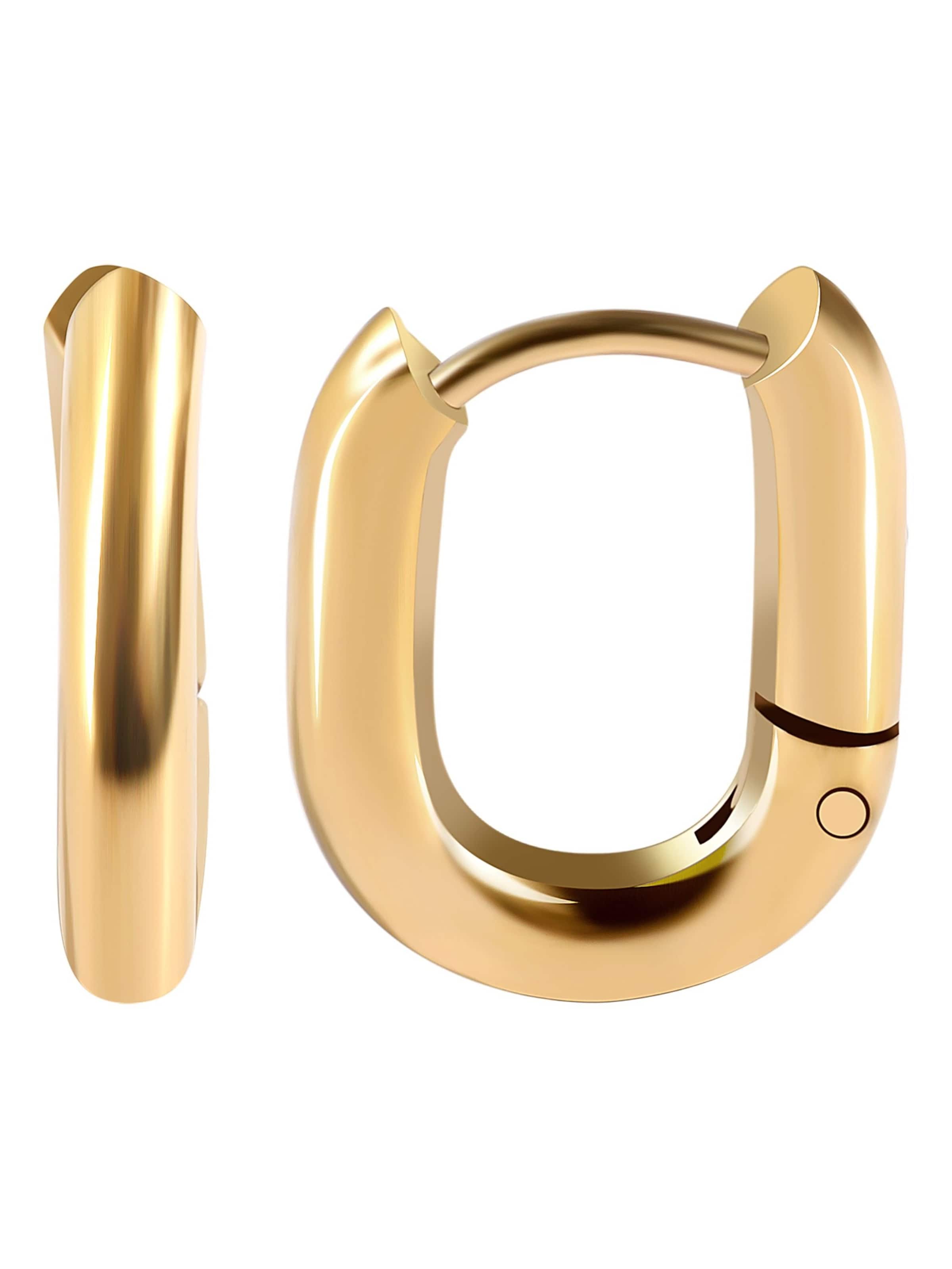 Akzent Earrings 'Milas, langlebig' in Gold