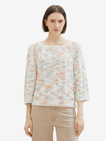 TOM TAILOR Sweater in Beige: front