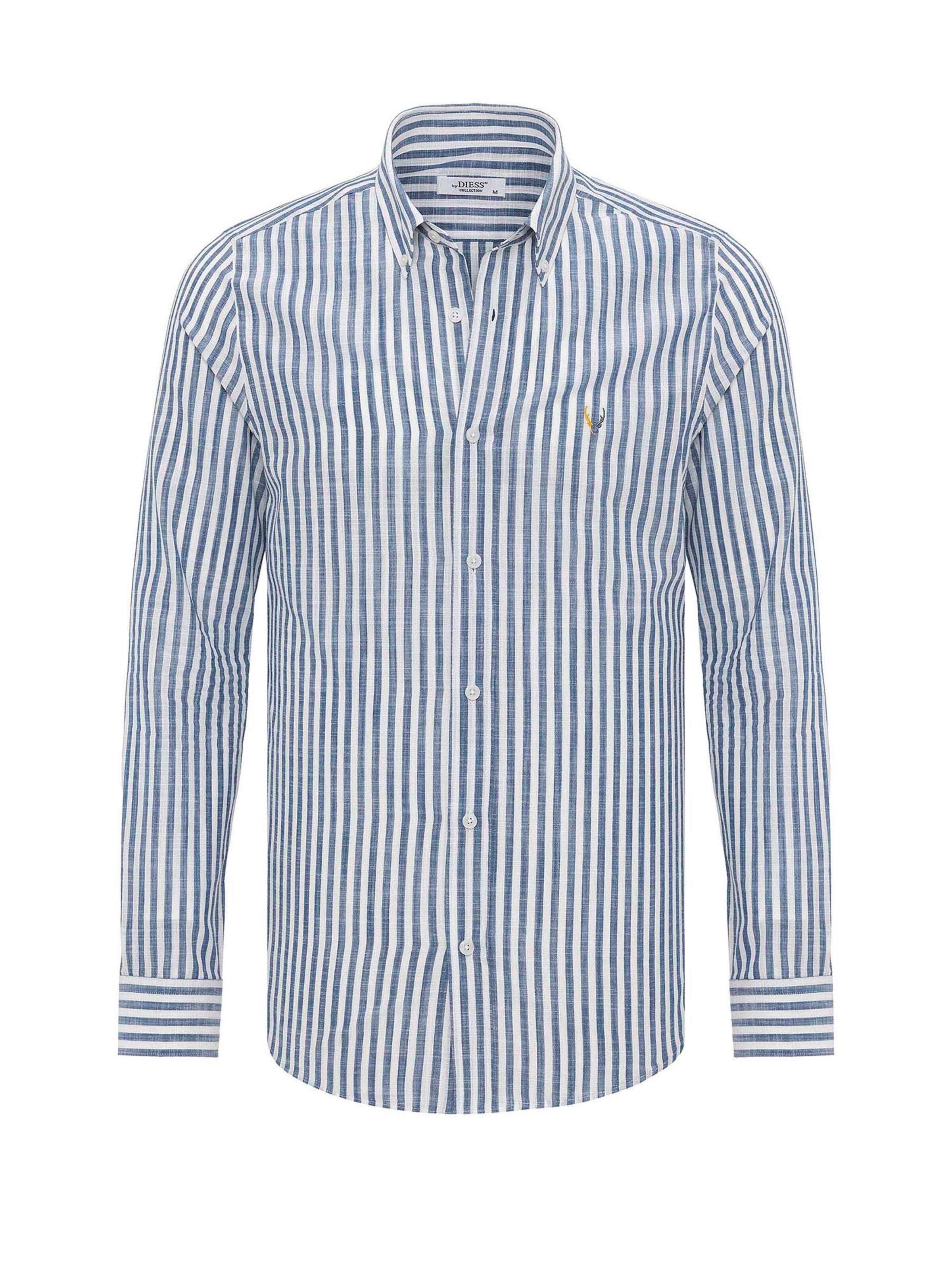 By Diess Collection Regular fit Overhemd in Blauw: voorkant