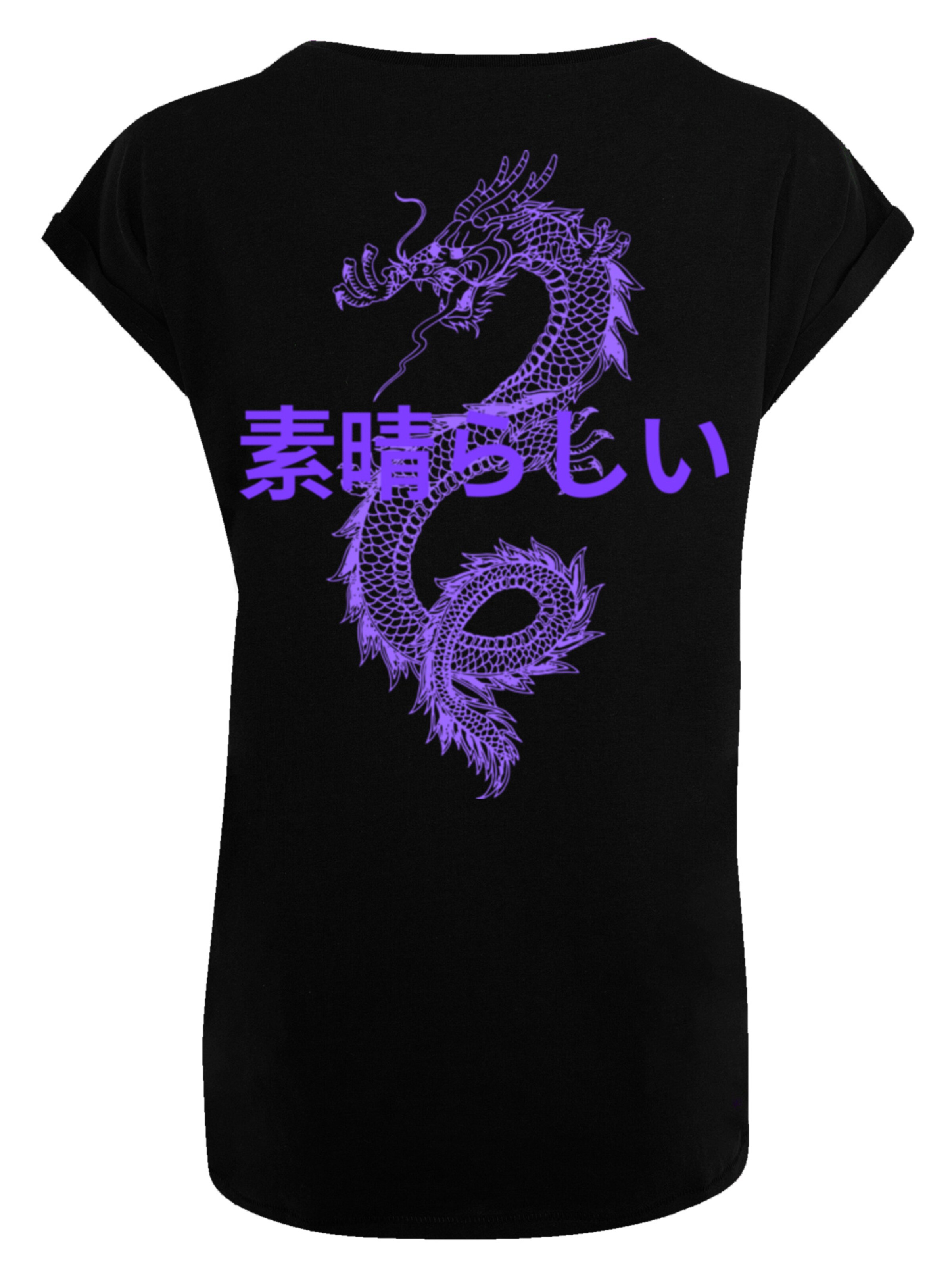 T-shirt 'Dragon Japan' F4NT4STIC en noir