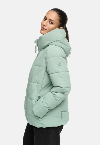 MARIKOO Winterjas 'Kuschelnasee 16' in Groen