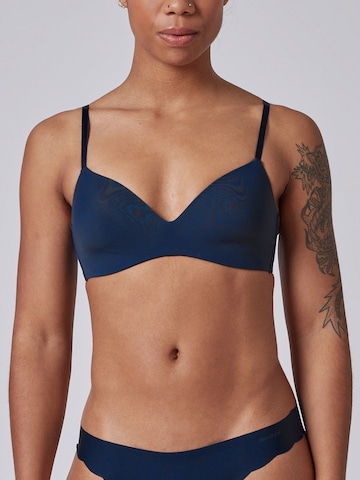 Skiny T-shirt Bra 'Lovers' in Blue