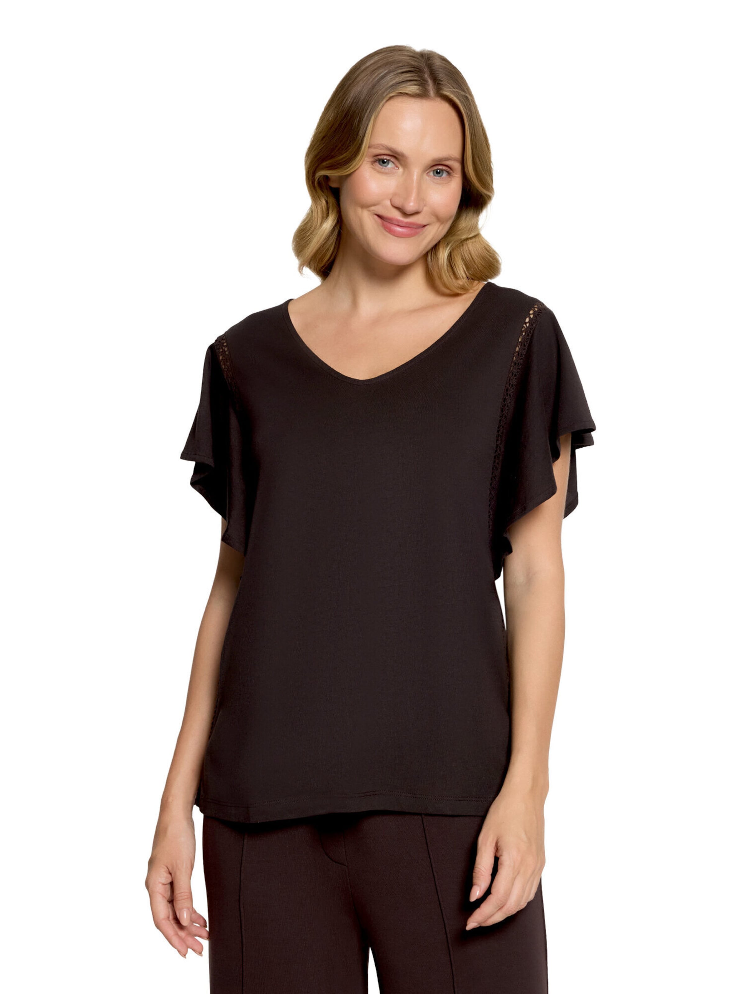 T-shirt Cartoon en marron : devant
