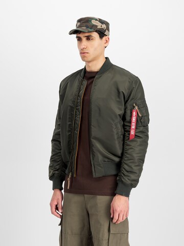 ALPHA INDUSTRIES Between-Season Jacket 'MA-1 VF 59' in Green: front