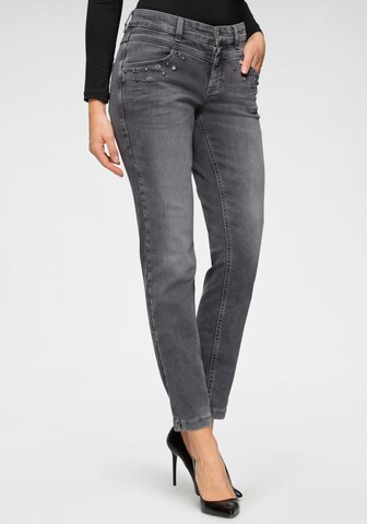 MAC Slimfit Jeans in Grau: predná strana